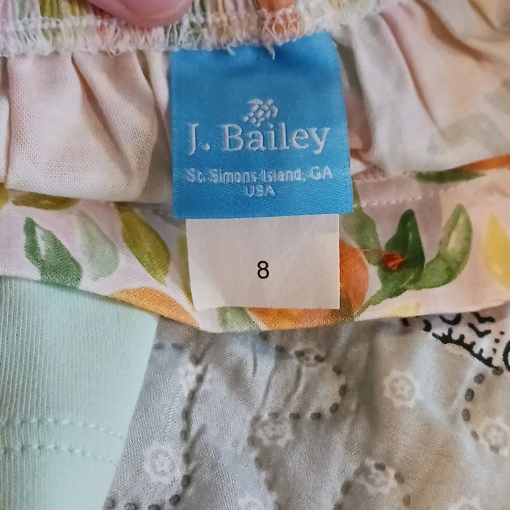 NWT J. Bailey Girl's Pretty Peach short set size 8 - Picture 8 of 9